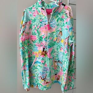 Girls' 3/4 zip by Lilly Pulitzer Sz 12-14 girls Euc
